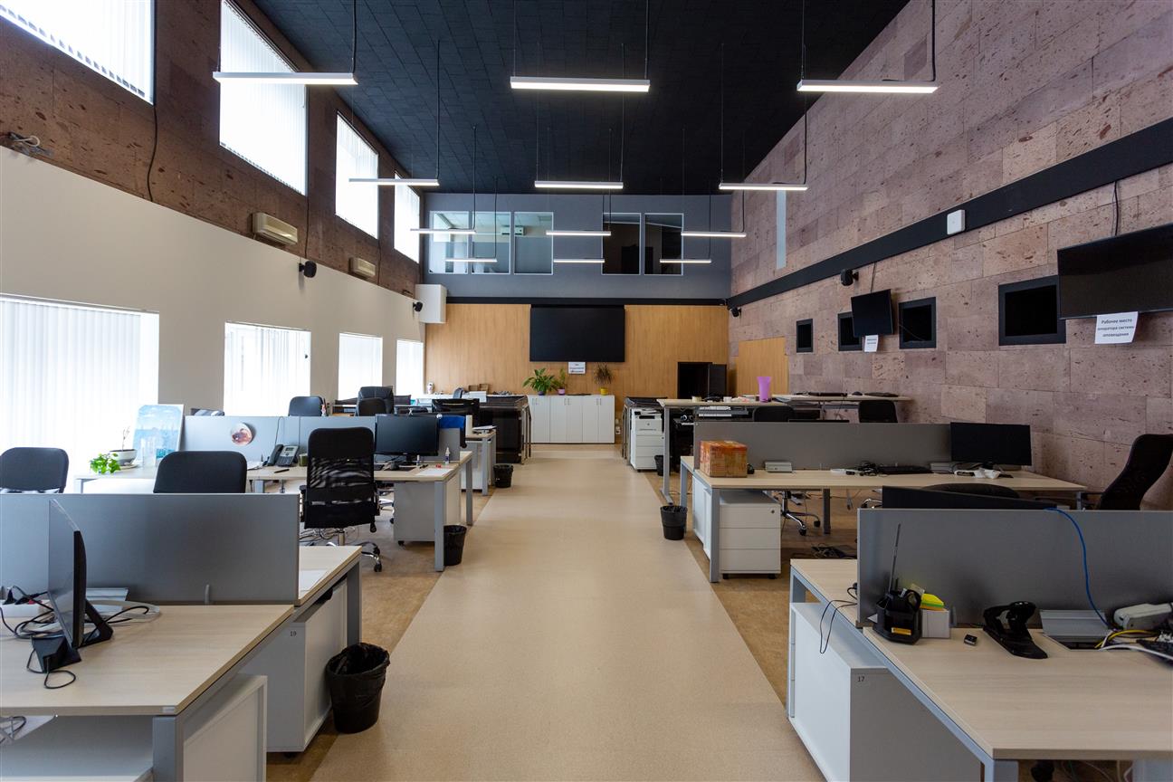 Modern tech startup office